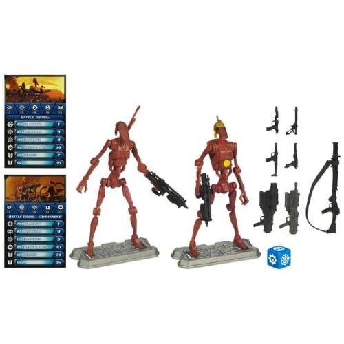 해즈브로 Hasbro Battle Droid Two-Pack, Red (2010 Blue Card SL20 - CW Membership)