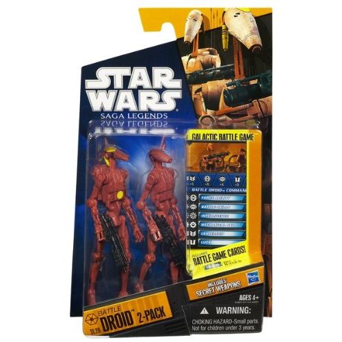 해즈브로 Hasbro Battle Droid Two-Pack, Red (2010 Blue Card SL20 - CW Membership)