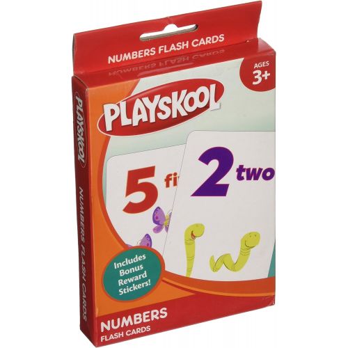 해즈브로 Hasbro Playskool Ages 3+ Pre-K Numbers Flash Cards, 36 Cards