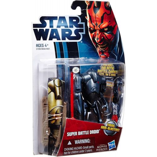 해즈브로 Star Wars: Movie Legends 2012 Episode II Attack of the Clones 3.75 inch Super Battle Droid Action Figure by Hasbro