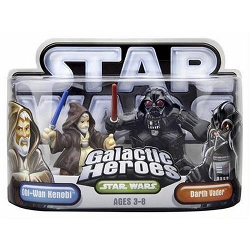 해즈브로 Hasbro 85211 Star Wars Galactic Heroes Mini-Figure 2 Pack - Obi-Wan Kenobi & Darth Vader