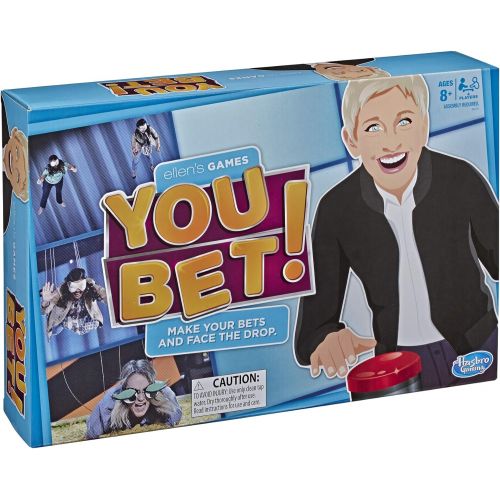 해즈브로 Hasbro Gaming Ellens Games You Bet Game, Ellen DeGeneres Challenge For 4 Players Ages 8 & Up