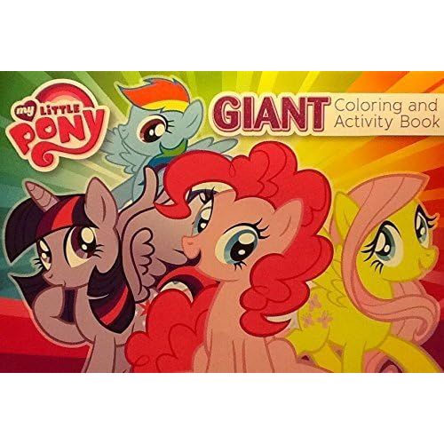 해즈브로 Hasbro My Little Pony ~ Oversized Giant Coloring & Activity Book ~ Games Mazes Puzzles 16 X 11 24 Pages