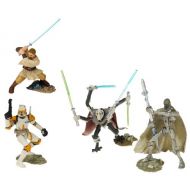 Hasbro Star Wars Unleashed Battle 4 Pack OBI-Wan, Clone Commander Cody, General Grievous and IG-100 Series Bodyguard