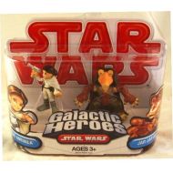 Hasbro Star Wars 2009 Galactic Heroes 2-Pack Padme Amidala and Jar Jar Binks