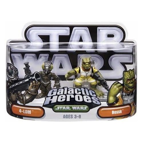 해즈브로 Hasbro 85419 Star Wars Galactic Heroes Mini-Figure 2 Pack - 4-LOM & Bossk