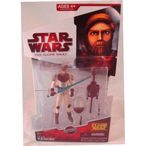 해즈브로 Hasbro Star Wars Clone Wars Animated Action Figure Obi-Wan Kenobi In Space Suit