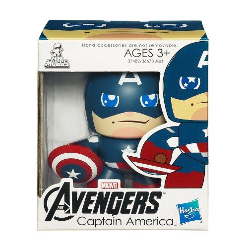 해즈브로 Hasbro Marvel Avengers Mini Muggs Captain America Vinyl Figure