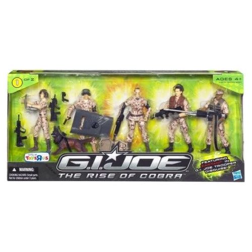 해즈브로 Hasbro GI Joe Troop Builder 5-Pack Exclusive Action Figure Set 1 of 2 - GI Joe Movie: Rise of Cobra