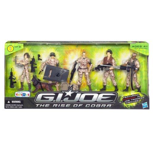 해즈브로 Hasbro GI Joe Troop Builder 5-Pack Exclusive Action Figure Set 1 of 2 - GI Joe Movie: Rise of Cobra