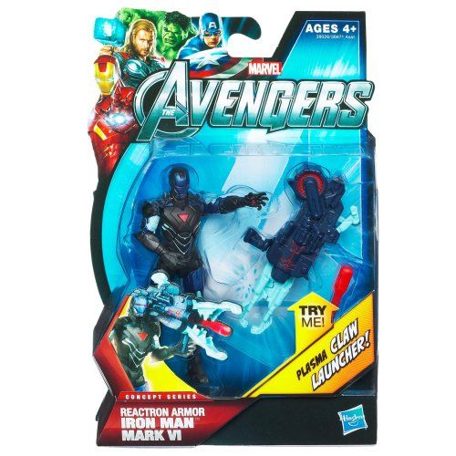 해즈브로 Hasbro The Avengers 2012 Movie Series Reactron Armor Iron Man Mark VI 4 inch Action figure