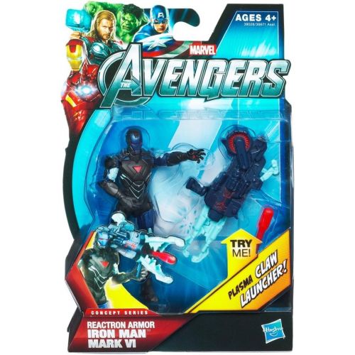 해즈브로 Hasbro The Avengers 2012 Movie Series Reactron Armor Iron Man Mark VI 4 inch Action figure