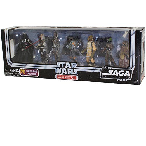 해즈브로 Hasbro Star Wars - Saga 2 - Battle Pack - Hunt for The Millennium Falcon Bounty Hunter 7-Pack