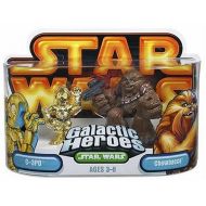 Hasbro Star Wars Galactic Heroes Episode 2 Junior Figure 2 Pack Chewbacca & C3PO