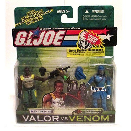 해즈브로 G. I. JOE Hasbro Valor Vs. Venom 3 3/4 Scale 2Pack Dr. Link Talbot & Cobra Commander