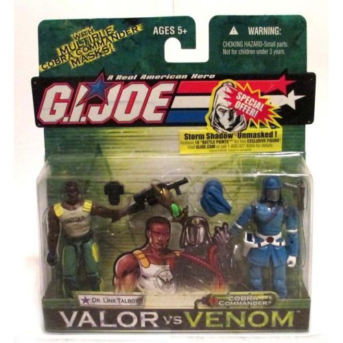 해즈브로 G. I. JOE Hasbro Valor Vs. Venom 3 3/4 Scale 2Pack Dr. Link Talbot & Cobra Commander