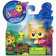 Hasbro Littlest Pet Shop Fairies Glistening Garden Enchanted Figure Dandylion Fairy with Inchworm