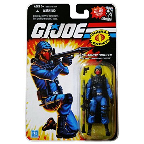 해즈브로 Hasbro G.I. Joe 25th Anniversary Comic Series Cardback: Cobra Bazooka Trooper (Anti-Armor Trooper) 3.75 Inch Action Figure