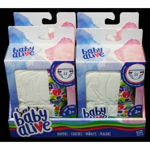해즈브로 Hasbro Baby Alive Diapers Double Pack (12 Diapers)
