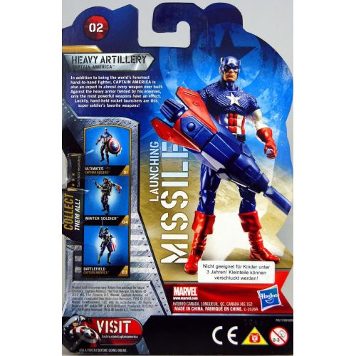 해즈브로 Hasbro Captain America Movie 4 Inch Series 1 Action Figure Heavy Artillery Captain America