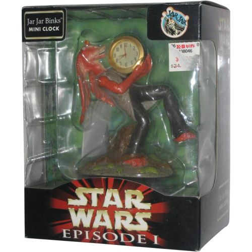 해즈브로 Hasbro Star Wars Episode I Jar Jar Binks Mini Figure Clock