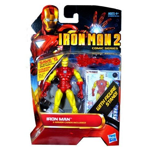 해즈브로 Hasbro Iron Man 2 Comic Series 4 Inch Action Figure Classic Iron Man