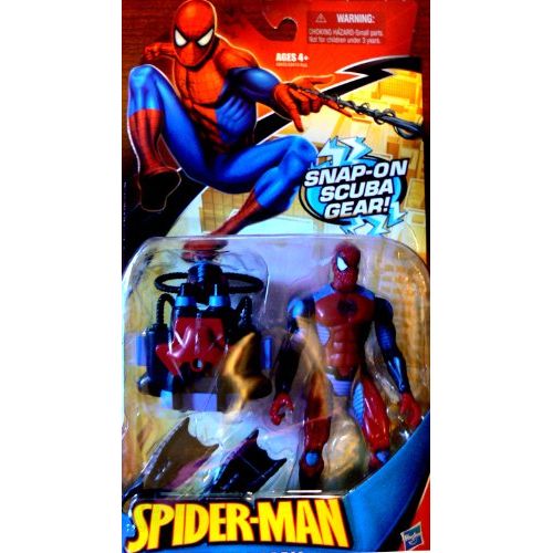 해즈브로 Spider-Man Hasbro Classic Heroes Action Figure Spider-Man with Snap-On Scuba Gear