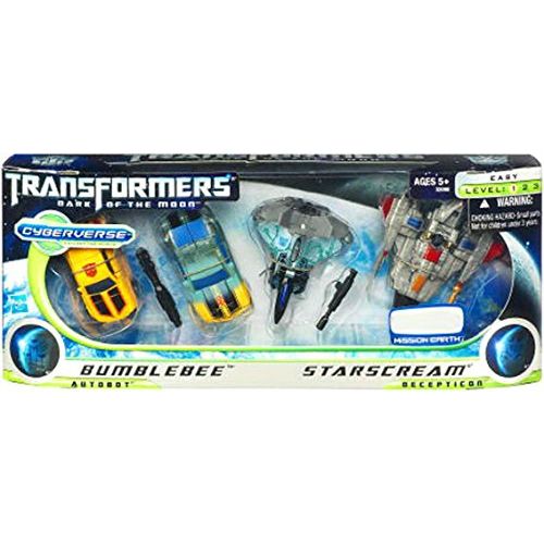 해즈브로 Hasbro Transformers 3 Dark of the Moon Movie Exclusive Cyberverse Evolution Legion Class Action Figure 4Pack Bumblebee vs. Starscream