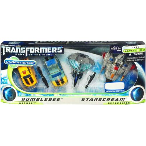 해즈브로 Hasbro Transformers 3 Dark of the Moon Movie Exclusive Cyberverse Evolution Legion Class Action Figure 4Pack Bumblebee vs. Starscream