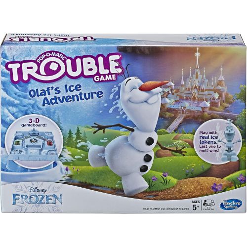 해즈브로 Hasbro Gaming Trouble Game Olafs Ice Adventure