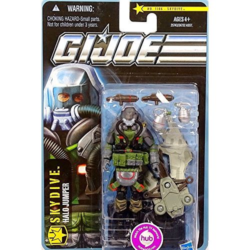 해즈브로 Hasbro G.I. Joe Pursuit of Cobra 3 3/4 Inch Action Figure Skydive Wave 4 [Toy]