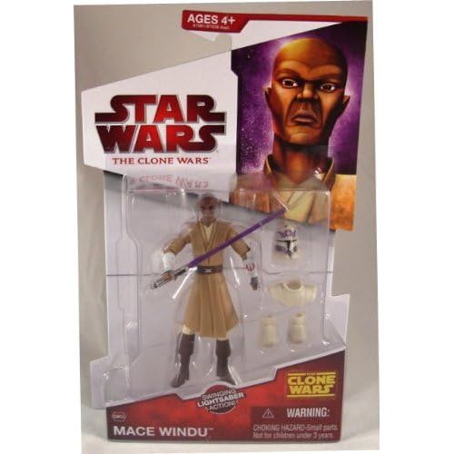 해즈브로 Hasbro Star Wars Clone Wars Animated Action Figure Mace Windu