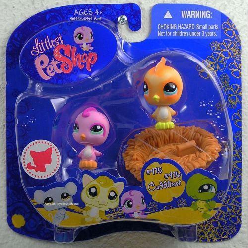 해즈브로 Hasbro Littlest Pet Shop Assortment A Series 3 Collectible Figure Birds with Nest