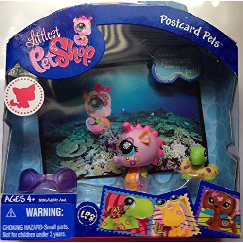 해즈브로 Hasbro Littlest Pet Shop Series 2 Postcard Pets Seahorse