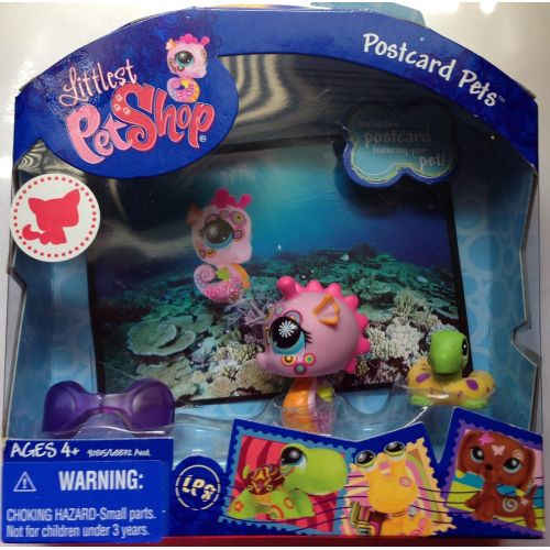 해즈브로 Hasbro Littlest Pet Shop Series 2 Postcard Pets Seahorse