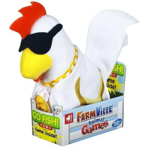 해즈브로 Hasbro Farmville Animal Game Funky Chicken/Go Fish Game