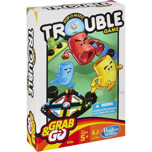 해즈브로 Hasbro Gaming Pop-O-Matic Trouble Grab & Go Game (Travel Size)