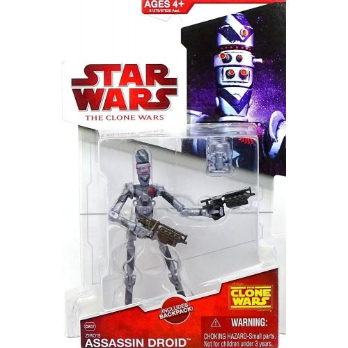 해즈브로 Hasbro Star Wars The Clone Wars Ziros Assassin Droid CW37 33/4 Inch Scale Action Figure