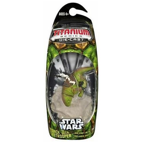 해즈브로 Hasbro Star Wars, Titanium Series Die-Cast, Dewback with Stormtrooper, 3 Inches