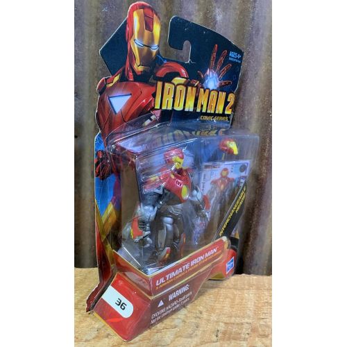 해즈브로 Hasbro Iron Man 2 Comic Series 4 Inch Action Figure #36 Ultimate Iron Man