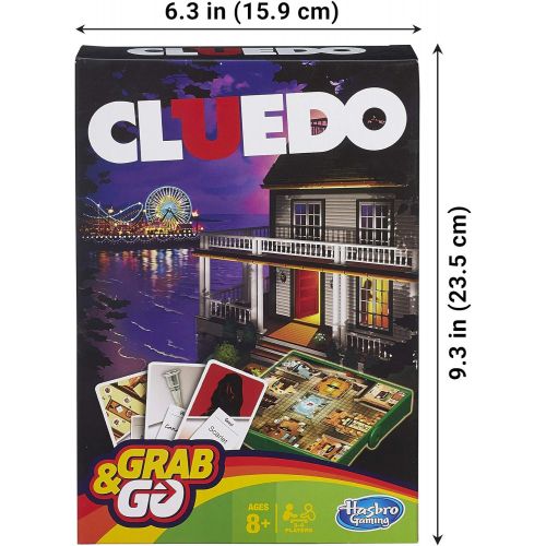 해즈브로 Hasbro Gaming Clue Grab and Go Game (Travel Size)