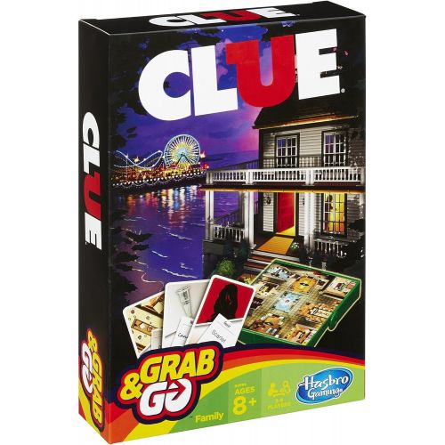 해즈브로 Hasbro Gaming Clue Grab and Go Game (Travel Size)