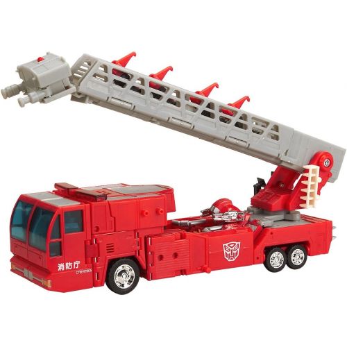 해즈브로 Transformers RID Robots in Disguise Deluxe Electronic light & Sound OPTIMUS PRIME Fire Truck (2001 Hasbro)