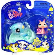 Hasbro Littlest Pet Shop Series 3 Collectible Figure Snail and Whale