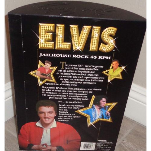 해즈브로 The Sun Never Sets on a Legend 1993 Elvis Doll, Jailhouse Rock Doll Hasbro 12...