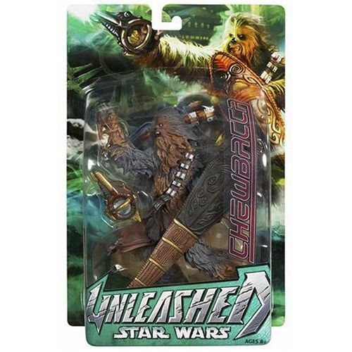 해즈브로 Star Wars Unleashed 9 Inch Figure Statue CHEWBACCA Hasbro 2005