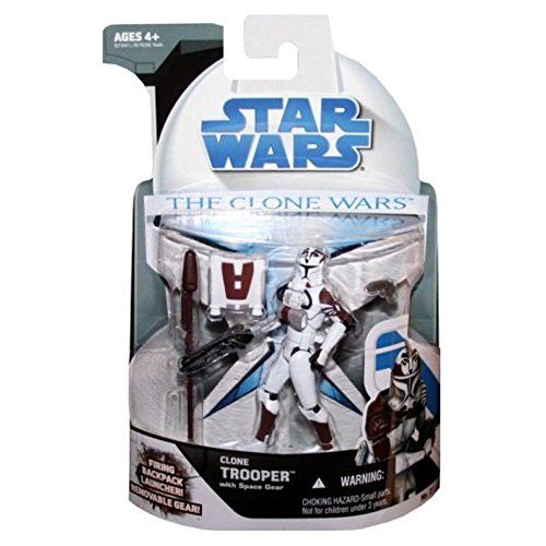 해즈브로 Hasbro Star Wars Clone Wars 2008 Clone Trooper with Space Gear Action Figure #21