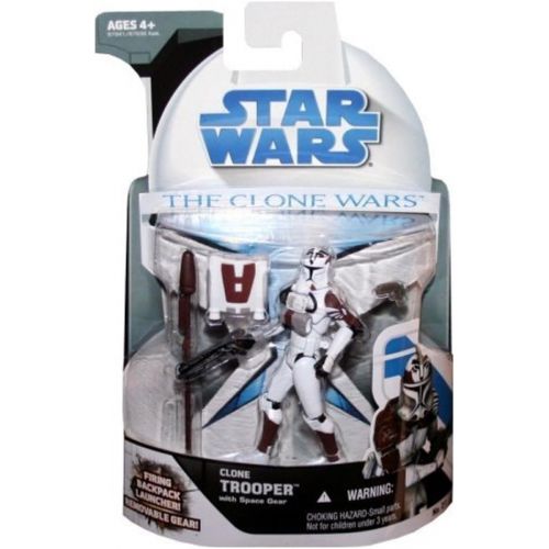 해즈브로 Hasbro Star Wars Clone Wars 2008 Clone Trooper with Space Gear Action Figure #21
