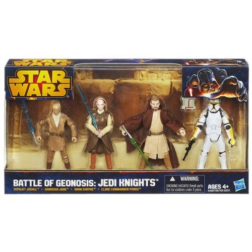 해즈브로 Hasbro Star Wars Battle of Geonosis: Jedi Knights with Clone Commander Ponds