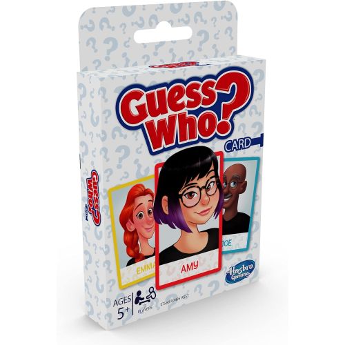 해즈브로 Hasbro Gaming Guess Who? Card Game for Kids Ages 5 and Up, 2 Player Guessing Game